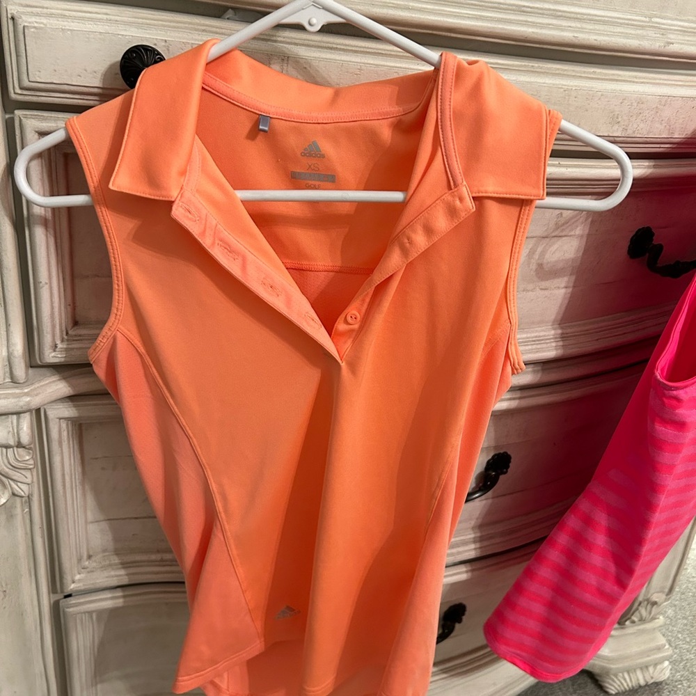 XS Adidas Peach Golf Tank